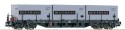 Platforma 4 os. z kontenerami Deutrans DR, H0, PIKO 54825
