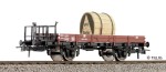 Wagon platforma 2 os z ładunkiem ep.III DR, H0, Tillig 76506