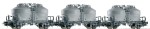 3 x wagon silos Uce9020 ep.IV DR, H0, PIKO 58324