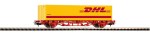 Platforma 2 os. z kontenerem 40' DHL ep. VI., H0, PIKO 57758