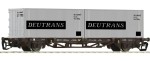 Platforma 2 os. z kontenerami 2x20' Deutrans DR, TT, PIKO 47705