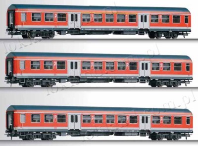 Tillig 74186 - 3 x Halberstadt 4 os. ep.V DB AG, H0