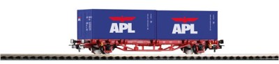 Platforma 2 os. Lgs579 z kontenerem 40' APL DB AG ep. VI., H0, PIKO 57759