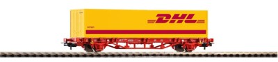 Platforma 2 os. z kontenerem 40' DHL ep. VI., H0, PIKO 57758