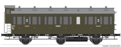 Wagon osobowy z budką ham. PKP, st. Bydgoszcz, TT, Tillig TT04