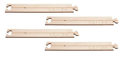 Car System - 4 proste 212.5 mm Laser-Street, H0, Faller 161911