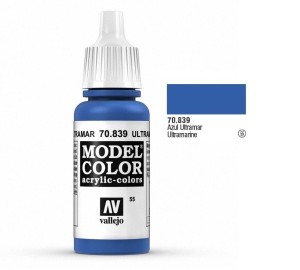 Farba akrylowa Model color 055 Ultramarine, 17ml, Vallejo 70839