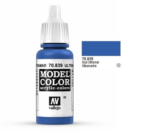 Farba akrylowa - Model color (055) Ultramarine, 17ml, Vallejo 70839