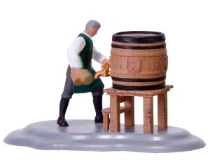 Piwowar wbijający kran przy beczce, skala H0, Viessmann 1546