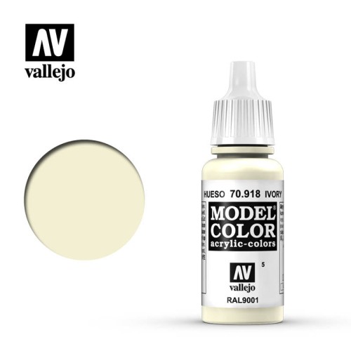 Farba akrylowa Model color 005 Ivory 17ml, Vallejo 70918