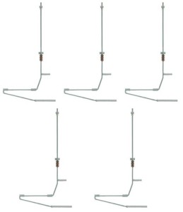 Wieszak sieci trakcyjnej do bramek 5 szt., skala H0, Viessmann 4177