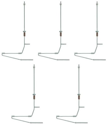 Wieszak sieci trakcyjnej do bramek 5 szt., Viessmann 4177
