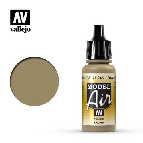 Farba akrylowa Model Air Loam Beige 17ml, Vallejo 71245