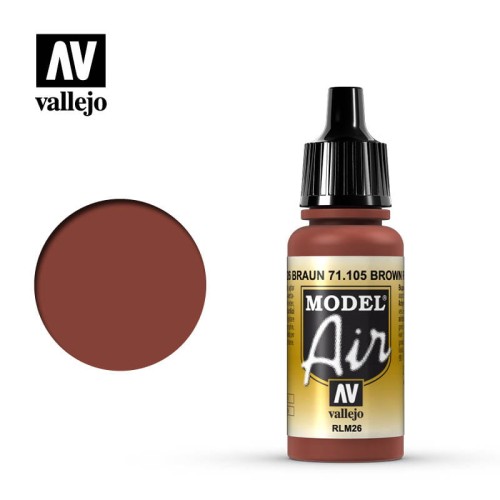Farba akrylowa Model Air Brown RLM26, 17ml, Vallejo 71105