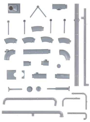 Zestaw rur przemysłowych, skala H0, Faller 180331