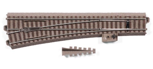 Rozjazd lewy ręczny na podsypce 12.1 st., skala H0, TRIX 62711