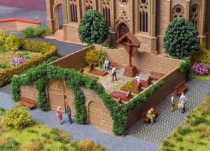 Cmentarz przyklasztorny, skala H0, Vollmer 43861