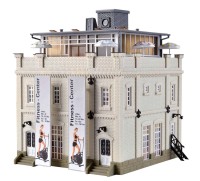 Centrum Fitness z tarasem na dachu, skala H0, Vollmer 43608