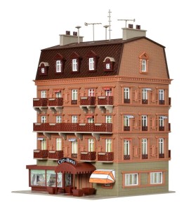 Hotel city z oświetleniem skala H0, Vollmer 43782