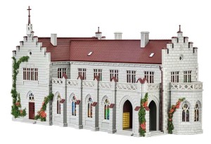 Klasztor z cmentarzem, skala H0, Vollmer 43860