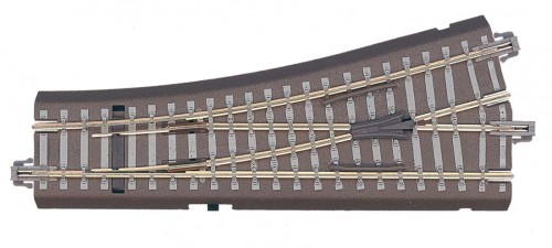 Zwrotnica lewa BW ręczna 15° na nasypie, TT, Tillig 83817