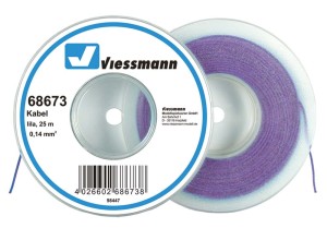 25 m przewodu 0,14 mm2 na szpuli lilia, Viessmann 68673