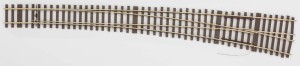 Rozjazd łukowy prawy 8.6 st. (49-190-1:6,6), Code75, skala H0, Weinert 74602