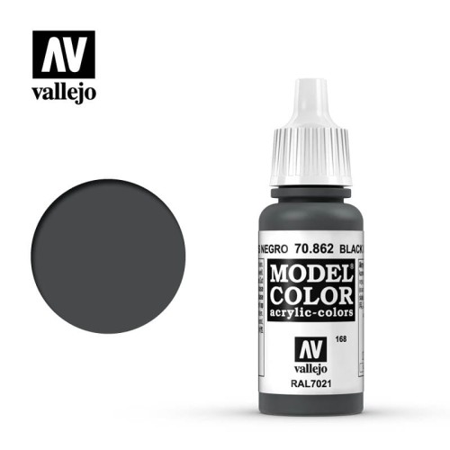 Farba akrylowa Model color 168 Black Grey, 17ml, Vallejo 70862