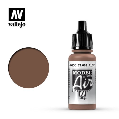 Farba akrylowa Model Air Rust Metalic 17ml, Vallejo 71069