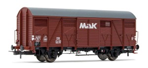 Wagon kryty 2 os. Gmhs "MAK" DB ep. III skala H0, Rivarossi HR6480