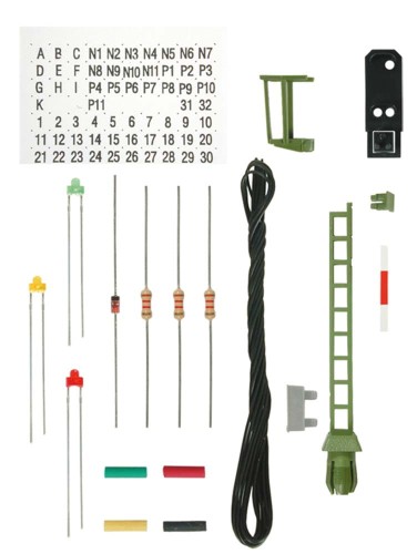 Semafor świetlny 3 komorowy do montażu, skala TT, Viessmann 7732