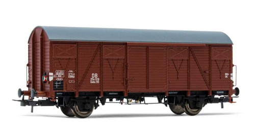 Kryty 2 os. Gmhs 55 z oświetleniem końcowym DB ep. III, skala H0, Rivarossi HR6503