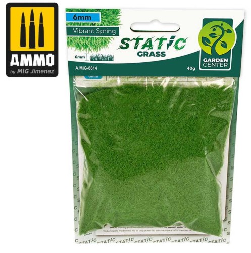 Trawa elektrostatyczna 6 mm - Vibrant Spring - wiosenna, Ammo Mig 8814