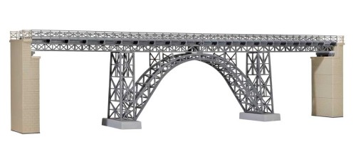 Stalowy, kratownicowy wiadukt 1 torowy, skala H0, Kibri 39704
