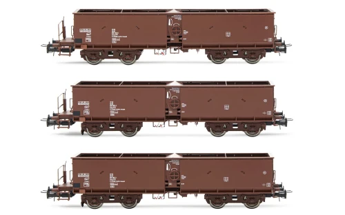 3 x Wagon samowyładowczy Fal-zz, DR ep. IV, skala H0, Rivarossi HR6521