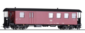 Wąskotorowy wagon bagażowy 4 os. z pomostami HSB, skala H0m, Tillig 13941