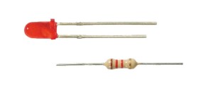 4 x LED czerwone Ø 3 mm z opornikami, Viessmann 3550