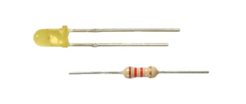 4 x LED żółte Ø 3 mm z opornikami, Viessmann 3551