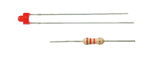 4 x LED czerwone Ø 1.8 mm z opornikami, Viessmann 3553