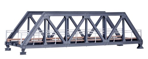 Stalowy, kratownicowy wiadukt 1 torowy, H0, Kibri 39701
