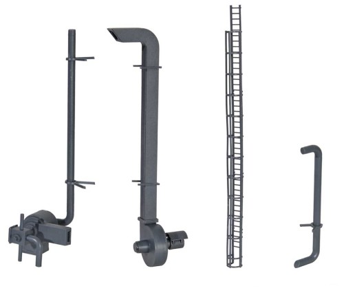 System wentylacji + drabina, skala H0, Kibri 38609