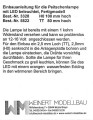 Latarnia uliczna LED wys. 100 mm, skala H0, Weinert Modellbau 3328