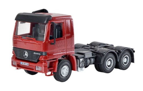 Ciągnik siodłowy 3 os. MB ACTROS do sklejania, skala H0, Kibri 14664