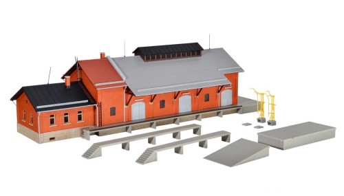 Magazyn przeładunkowy z dodatkowymi rampami, skala H0, Kibri 39462