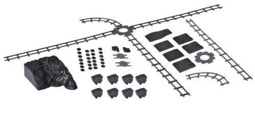 Wózki na węgiel z torami, skala H0, Kibri 39853