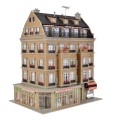 Kamienica z restauracją i oświetleniem, skala H0, Vollmer 43781