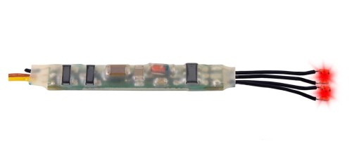 Mini LED czerwona, 2 sztuki z elektroniką mikrobłyskową, Viessmann 5272