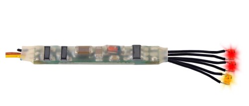 Mini LED czerwono-żółta, 3 sztuki z elektroniką mikrobłyskową, Viessmann 5273