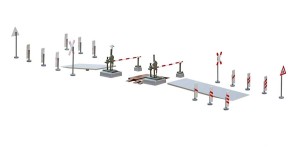 Przejazd kolejowy elektryczny, skala H0, Viessmann 5100