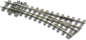 Rozjazd prawy ręczny 19.5 st. / 125 mm, Code80, skala H0e, PECO SL-E491